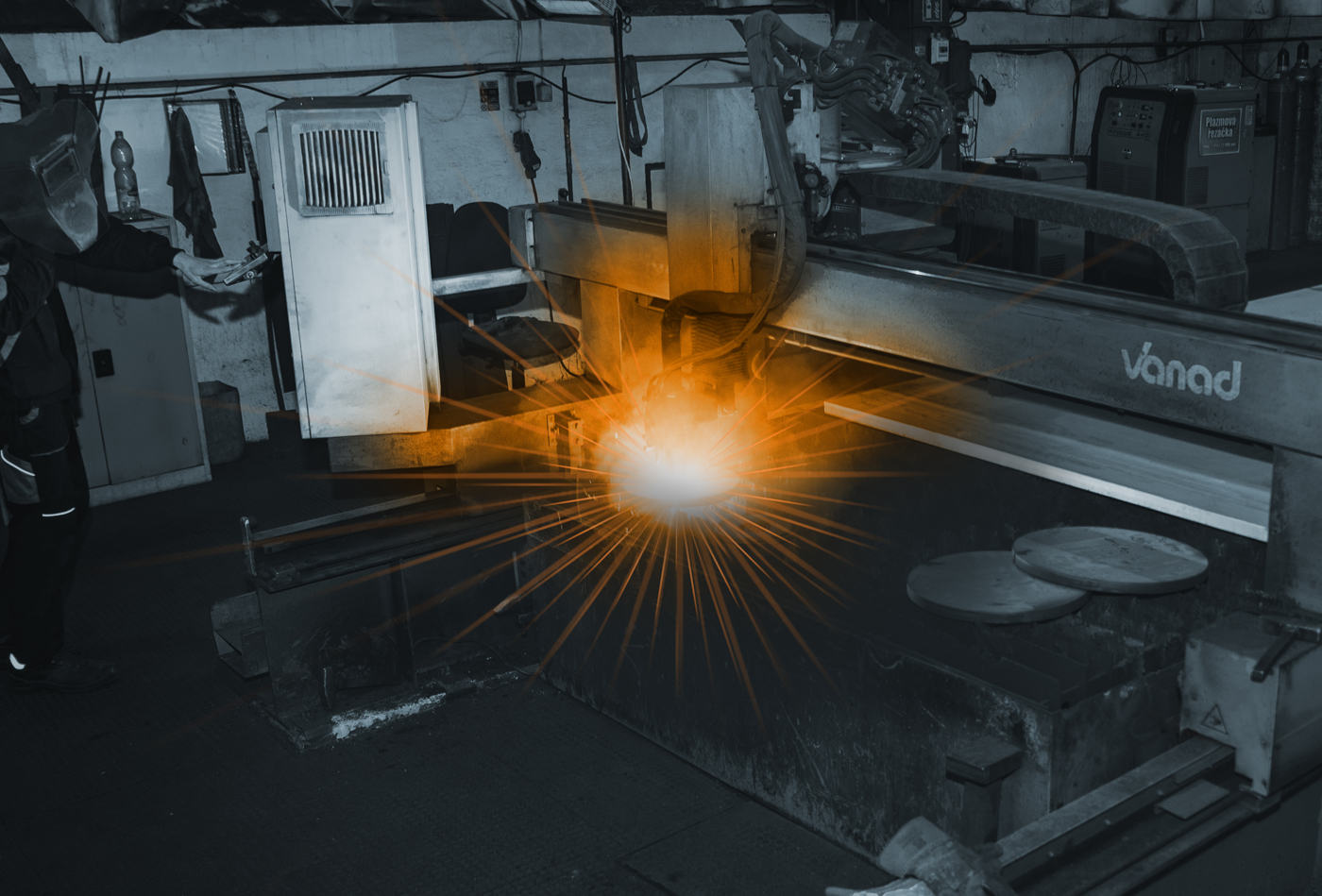 1MS production  Plasmaschneider blaugrau